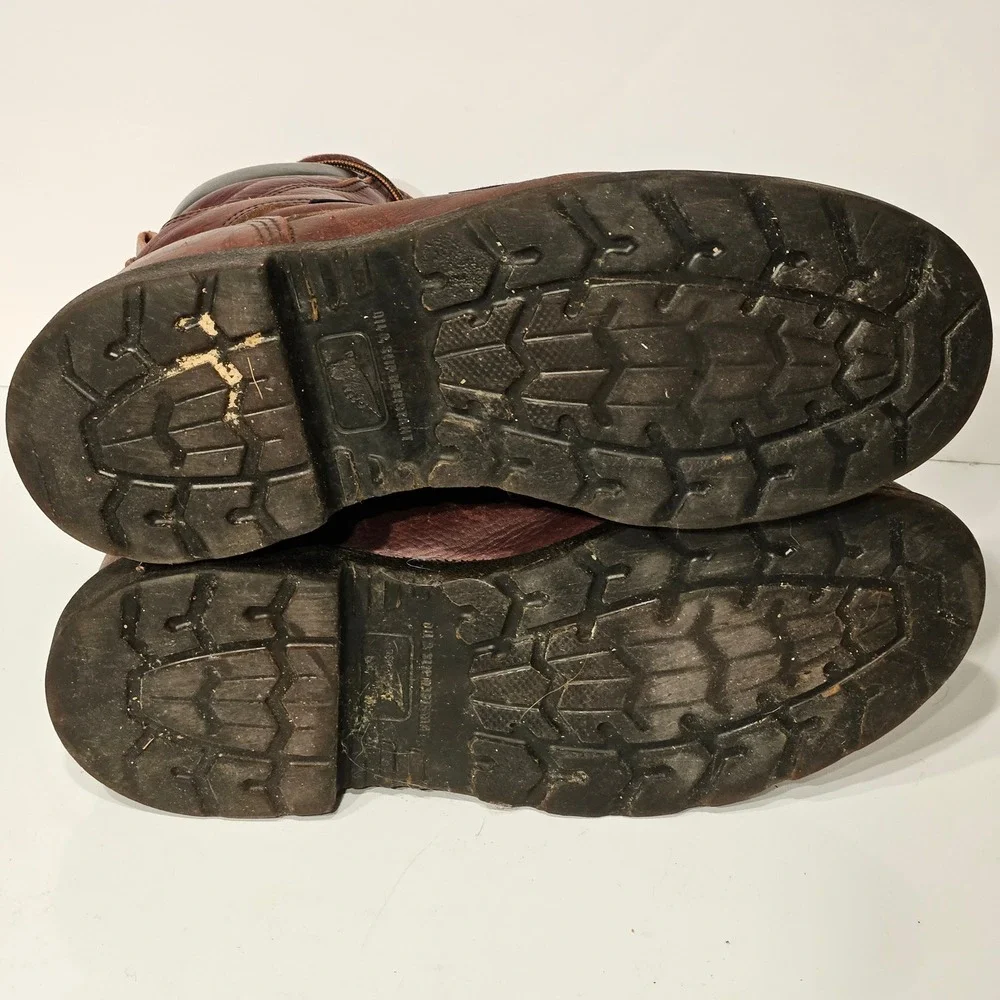 Red Wing 914 Work Boots Mens 13 Brown Leather Gore-Tex Waterproof EH Made in USA